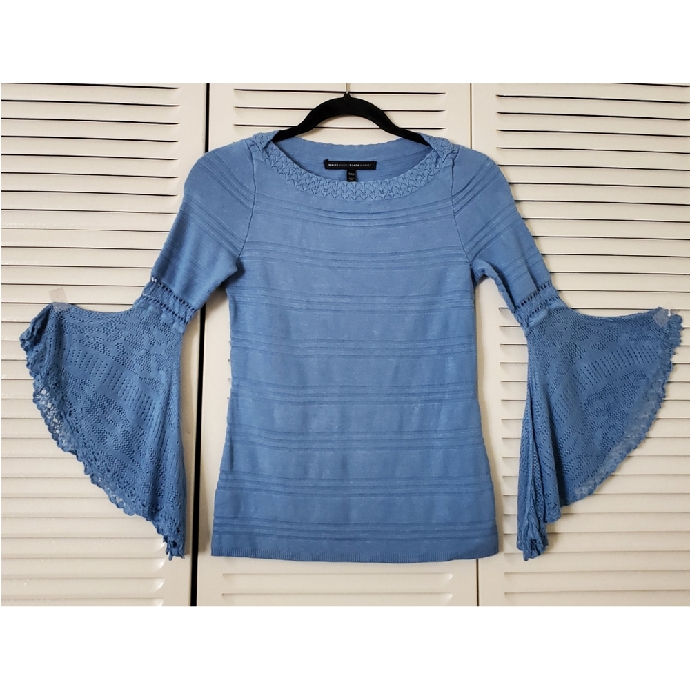 White House Black Market Bell Sleeve Top